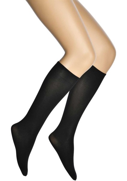 12 Adet Mikro 40 Dizaltı Kadın Çorap Siyah 500 fırsatları