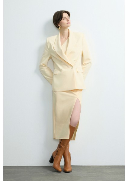 Tek Omuz Örme Bluz Vanilya 115M2245000