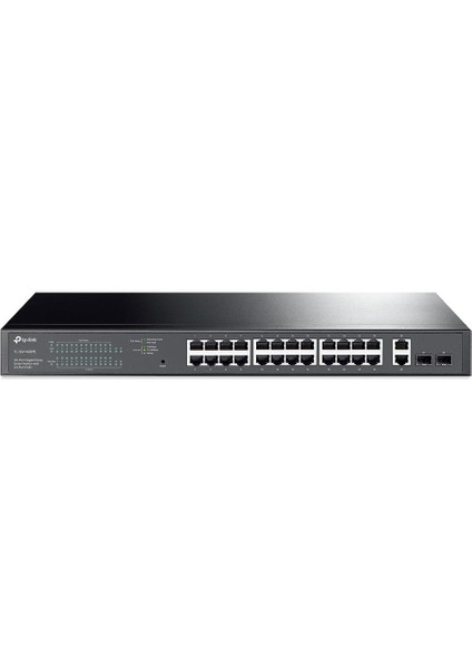Tp-Lınk TL-SG1428PE 24 Port Gıgabıt + 2xgıgabıt RJ45/SFP Uplınk Yönetilebilir 250W Poe Rackmount Swıtch