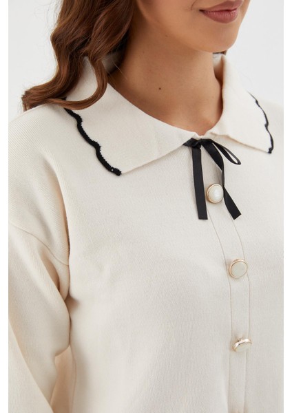 Bebe Yaka Kazak Krem fiyatları