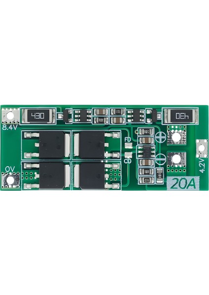 2s 20A Bms 8.4V 18650 Lityum Pil Şarj Koruma Devresi Balanslı fırsatları
