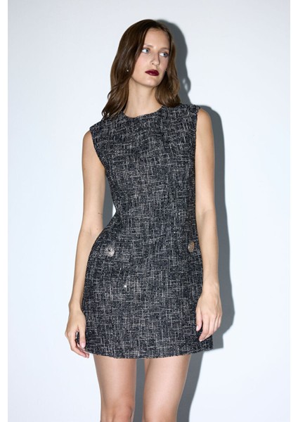 Kolsuz Tüvit Elbise Siyah 12445974000 fiyatları