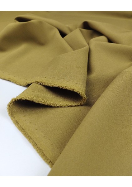 Yağ Yeşili Renkte Krep Kumaş (En 140 cm x Boy 285 Cm)