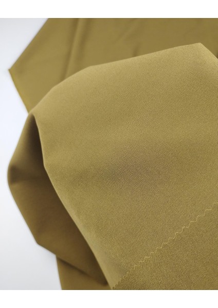 Yağ Yeşili Renkte Krep Kumaş (En 140 cm x Boy 285 Cm) fırsatları