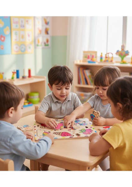 Düşlerimdeki Dostlarım Ahşap Eğitici Puzzle Oyuncak fiyatları