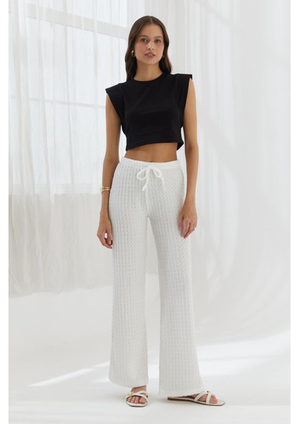 Beli Lastikli Gofre Pantolon Ekru fiyatları