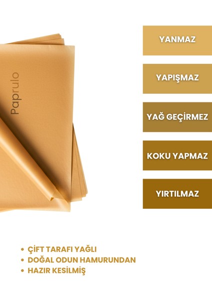 50 Adet Fırın Pişirme Kağıdı Ağartılmamış Tepsi Botuyunda 37X42 Xl Boy Gold Kalite fiyatları