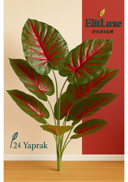 170 cm Yapay Aglaonema Red Salon Bitkisi – 24 Yapraklı – Premium Çizgili Dekoratif Saksılı – İç Mekân Modern Yapay Ağaç fiyatları