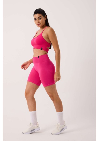 Luma Spor Şort Yüksek Bel Esnek Şekillendirici ve Toparlayıcı Seamless Tayt Kısa Şort indirimleri