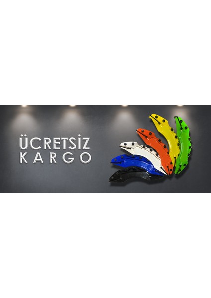 Turuncu Ford Rs (Kırmızı) 4'lü Kaliper Seti Yapıştırma Logolu fırsatları