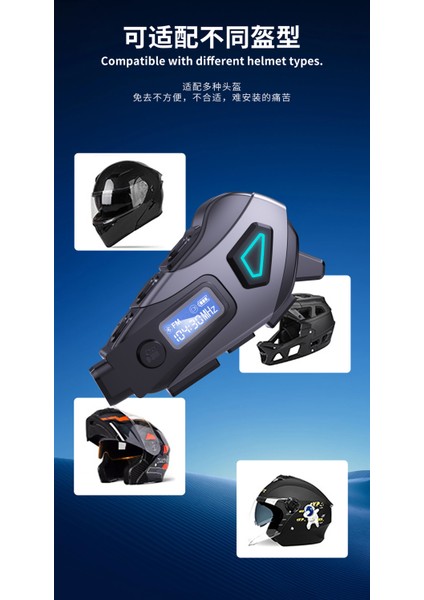 K10 Dvr Kameralı Intercom Bluetooth Kulaklık Kayıt + Fm indirimleri