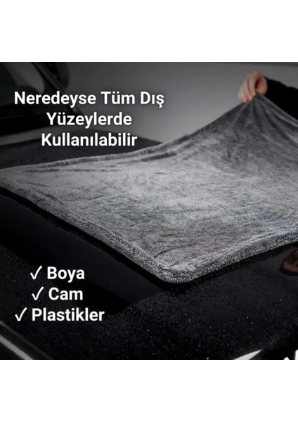 XL 60X90CM 1200GSM Süper Su Emici Özellikli Mikrofiber Araç Kurulama Havlusu, Çizik ve Iz Bırakmaz Bez fırsatları
