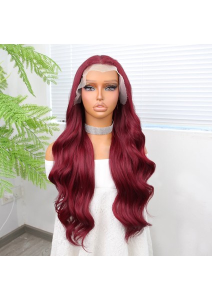 Kızıl Fiber Sentetik Geniş Dalgalı Tül Peruk fiyatları