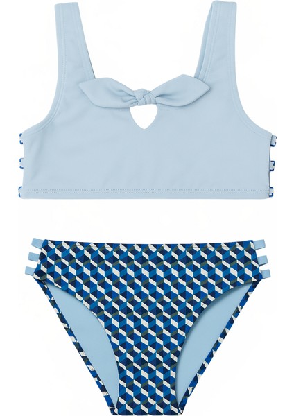Kız Çocuk Seageo Desenli Bikini Takımı Mavi fiyatları