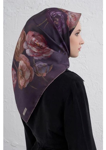 2025 Desenli Saf Ipek Twill Eşarp 9419-32 fırsatları