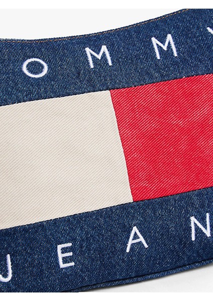 Tjw Arşiv Denim Omuz Kadın Mavi Omuz Çantası AW0AW182131AF fırsatları