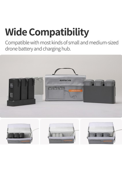 Sunnylıfe DC830 Drone Şarj Merkezi Için Evrensel Lipo Pil Koruyucu Patlamaya Dalı Çanta (Yurt Dışından) fırsatları