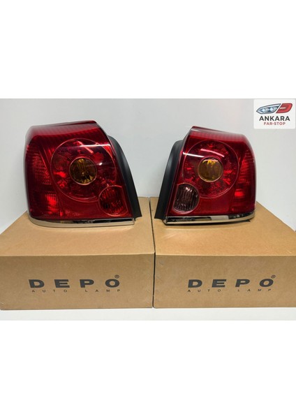Toyota Avensis 2003 - 2005 Stop Lambası Sağ - Sol Takım (2 Adet - Depo Marka)