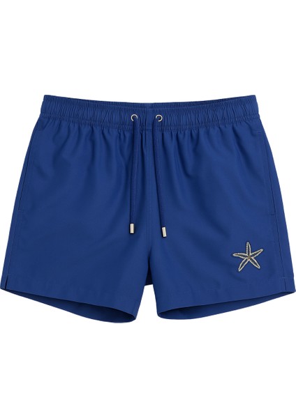 Erkek Çocuk Seageo Deniz Yıldızı Işlemeli Deniz Şortu Lacivert fiyatları