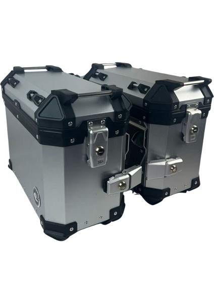 Alüminyum Yan Çanta 33LT Takım Gümüş