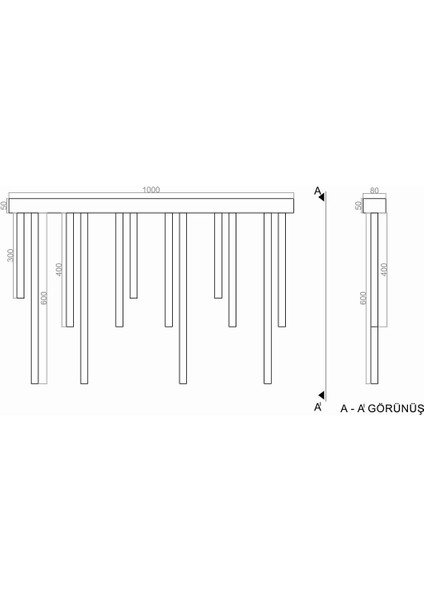 Pipe Plafonyer LED Avize 100 cm 12LI Boru Siyah modelleri