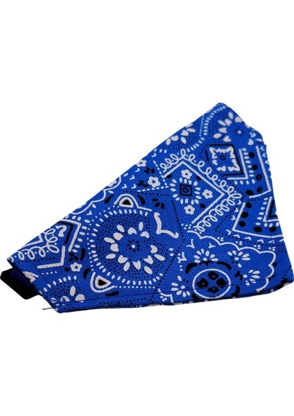 Üçgen Şeklinde, Ayarlanabilir Kedi ve Köpek Boyun Bandanası Mavi Renk modelleri