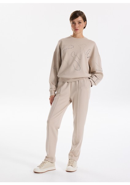 Bej Kadın Eşofman Altı F5WL-EA0398