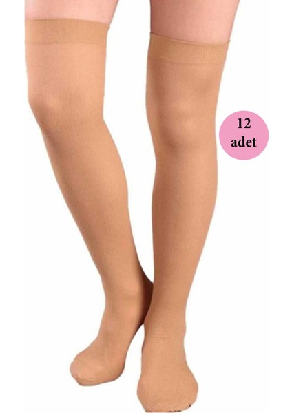 12 Adet Mus Kaçmaz Lastikli Çorap 70 denye 38 Bronz indirimleri