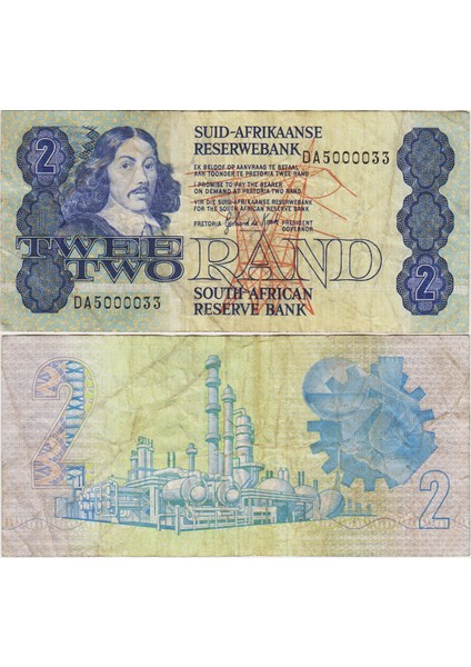 Güney Afrika Cumhuriyeti 2 Rand 1981-90 Çok Temiz. modelleri