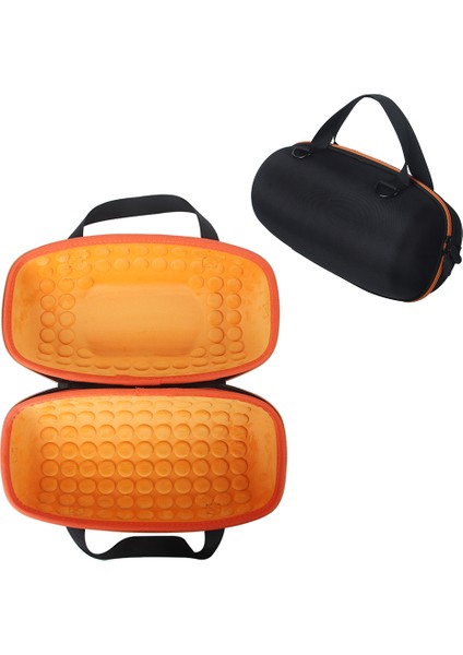 Xtreme 4 Bluetooth Uyumlu Hoparlör Saklama Çantası Oxford Kumaş + Eva Koruyucu Kılıf - Siyah / Turuncu (Yurt Dışından)