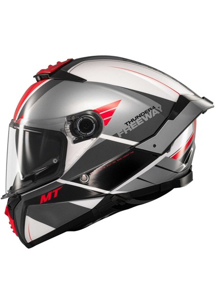 mt Thunder 4 Sv Freeway A5 Parlak Gri Kapalı Kask fırsatları