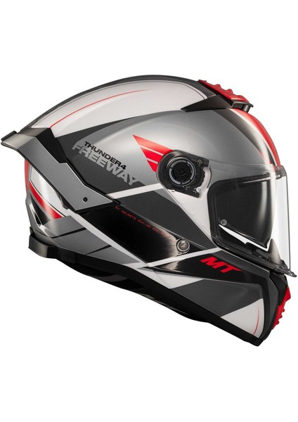 mt Thunder 4 Sv Freeway A5 Parlak Gri Kapalı Kask indirimleri