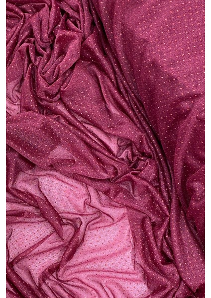 Yağmur Damlası Simli Abiye Elbise Şallık Tül Kumaş Bordo 23 fırsatları