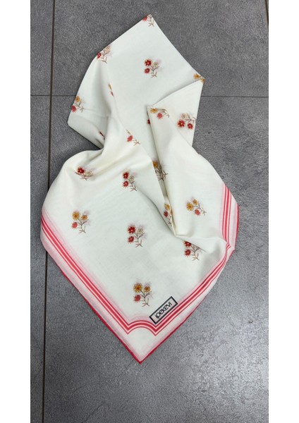 Ipekevi Nostaljik Duvar Pamuk Eşarp Krem