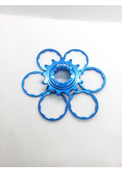 Bisiklet Single Speed Tek Vites Dönüşüm Kiti Mavi Renkli