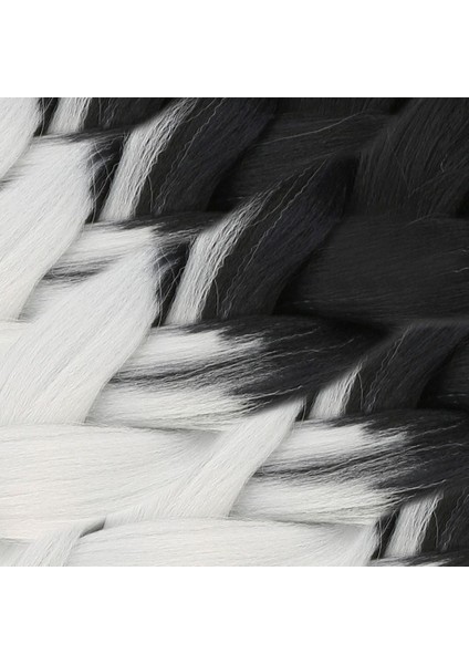 Afrika Örgüsü ve Rasta Için Sentetik Ombreli Saç / Siyah / Açık Gri modelleri