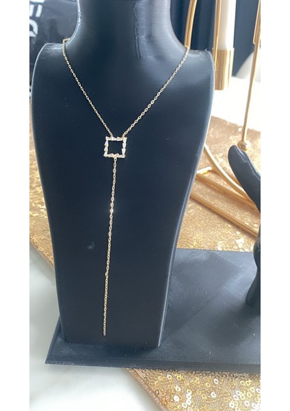 Ecem Büjuteri Çelik Zirkon Taş Dekolte Kolye fiyatları