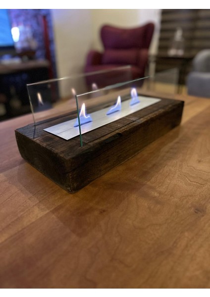 Dekoratif Masa Üstü Şömine