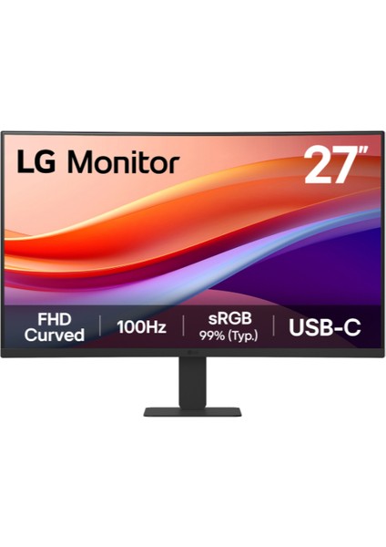 27 Lg 27U421A-B Fhd 5ms 100HZ HDMI Usb-C Curved