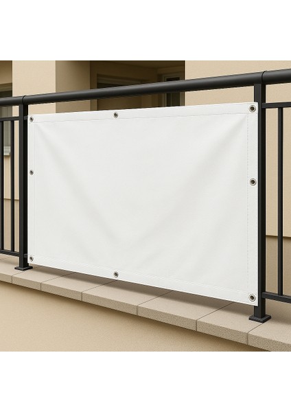 Beyaz Renkli Su Geçirmez Kapsüllü Balkon, Gölgelik, Uv Katkılı Güneşten Koruma Dokuma Branda fiyatları