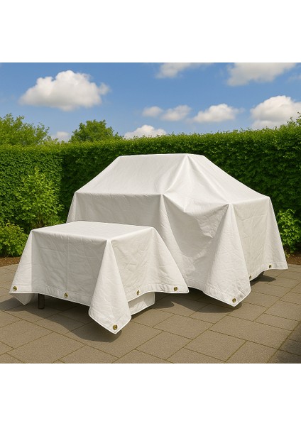 Beyaz Renkli Su Geçirmez Kapsüllü Balkon, Gölgelik, Uv Katkılı Güneşten Koruma Dokuma Branda modelleri