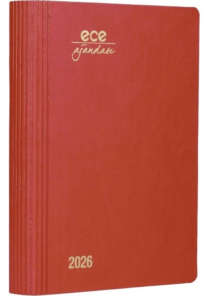 Ajandası Marmaris 2026 Kırmızı - Günlük Çizgili 12X16 fiyatları