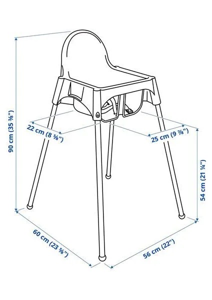 Antılop Mama Sandalyesi Beyaz 90 cm fiyatları
