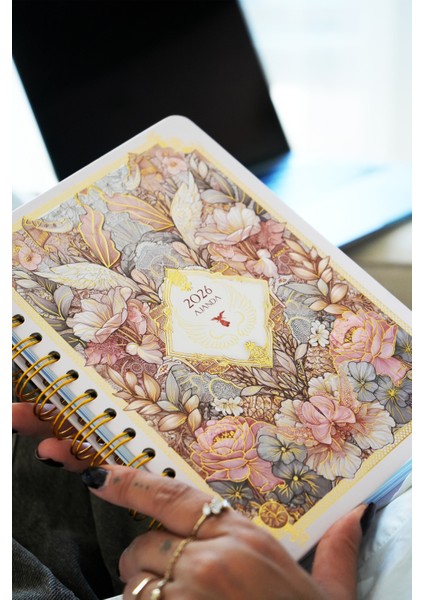 Spiralli Sert Kapak 2026 Haftalık Motivasyon Ajandası A5