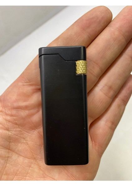 Retro Klasik Metal Çakmak - Siyah