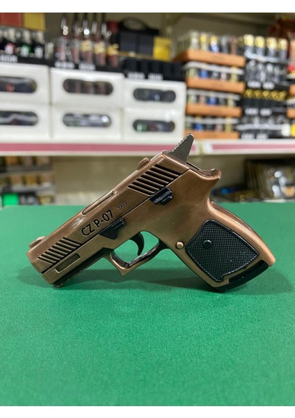 Silah Tasarımlı Çakmak - Bakır