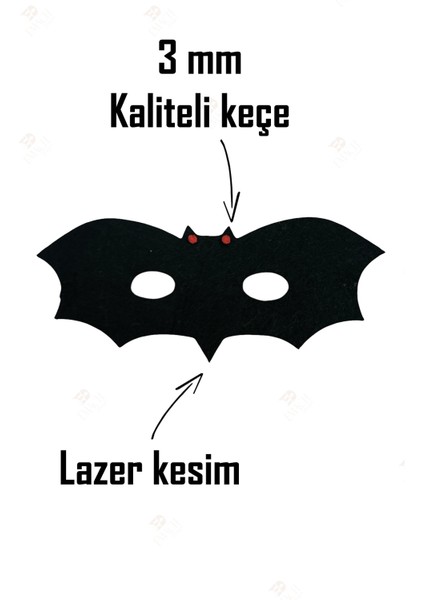 Yarasa Kaliteli Keçe Hayvan Figürlü Maske fiyatları
