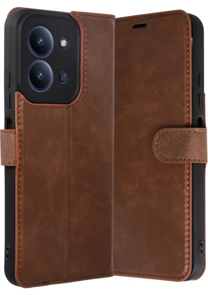 CPT05 Xiaomi Redmi 15C 4g Trend S Plus Kapaklı Kılıf - Taba