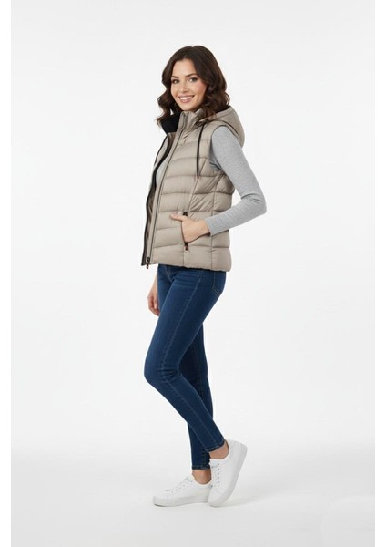 Kadın Kapüşonlu Spor Yelek 5000 BGL-ST04894 fiyatları