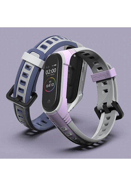 Mijobs Xiaomi Mi Band 5-4 Çift Renk Kayış KORDON-(5775) - M967K077-R27967 indirimleri